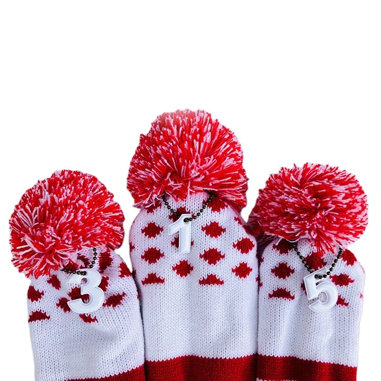 Low Price Sale Cute Shape Golf Club Knitted Material Golf Head Covers