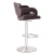 Import lozenge line armrest high back chrome base square footrest bar stool from China