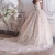 Luweiya Beautiful Wedding Gowns 2020  Pink Color Flowers Barbie Gowns Long Sleeve Off Shoulder Wedding Dress Bridal Gown