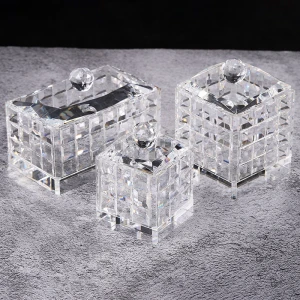 luxury  jewelry box K9 crystal jewel box glass jewellery boxes