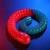 Import Magic Colorful Soft candy Sweet 72cm oversized Earthworm worm shaped fruity jelly Gummy prank Candy snacks shantou candy china from China