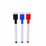 Magnetic White Board Marker Pen with Eraser, Non-toxic Whiteboard Marker