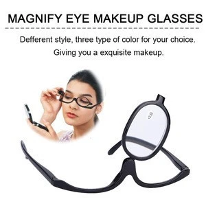 Magnify Eye Makeup Glasses Single Lens Rotating Glasses Women Makeup Essential Tool