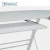 Import Mail order packing L-Shaped Computer Desk in White Finish ,Glass metal computer desk from China