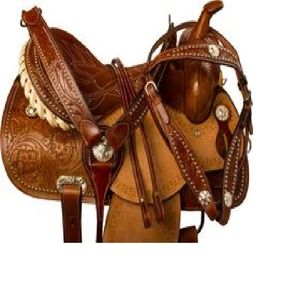 Manaal Enterprises High Quality Premium Leather Western Horse Saddle