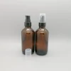 Manufacturer Perfume Bottles 50ml Flat Shoulder Spray Topper Glass Bottle  For Hand Sanitizing 75% Alcohol Package