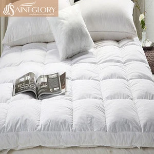 Manufacturer Selling Hotel Wholesale Down Alternative Bed Topper Soft High Thick Polyester Mattress Pad