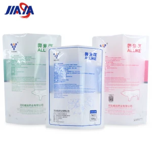 Manufacturers specialize in customizing animal feed stand-up bags, veterinary drugs, pesticides, and fertilizers stand-up bags