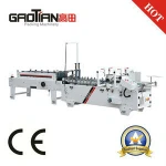 match box folder gluer machine /SHH-800 (narrow belts) machine can make min box / automatic carton box gluer machine
