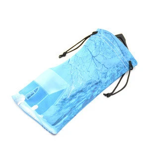 Microfiber Sun Glasses Bags,Full Logo Printed Microfiber Ski Case,Microfiber Eyeglasses Pouch