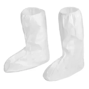 Microporous Disposable Waterproof Boot Cover Long Shoe Cover with Antislip Sole