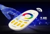 Milight Wifi RGB led strip controller 2.4G 12 /24V 4 zone touch Dimmer rf rgb led controller