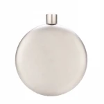 Mini 6oz All Silver paint Whisky Flagon Pure titanium alcohol Funnel Jack Hip Flask