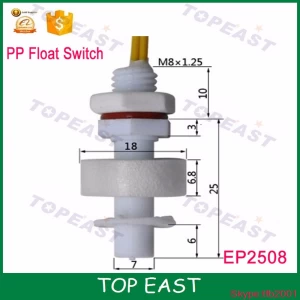 Mini PP electrical water level control float switch