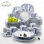 Minimum Qty 500sets Patterned Dinnerware Sets Square Dining Plate Set
