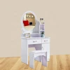 Modern bedroom furniture mirrored dresser drawers wooden bedroom dresser white makeup dressing table