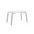 Import Modern Chairs and Tables Restaurant MDF Kitchen White Dining Table from China