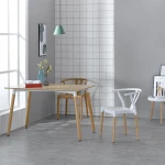 Modern cheap stackable PP Plastic armrest dining room furniture round 6 or 4 chairs dining table sets