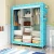 Import Modern home storage folding bedroom wardrobe thicken non woven wardrobe from China