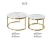 Import Modern living room furniture home furniture round stainless steel marble coffee table and side table set from China