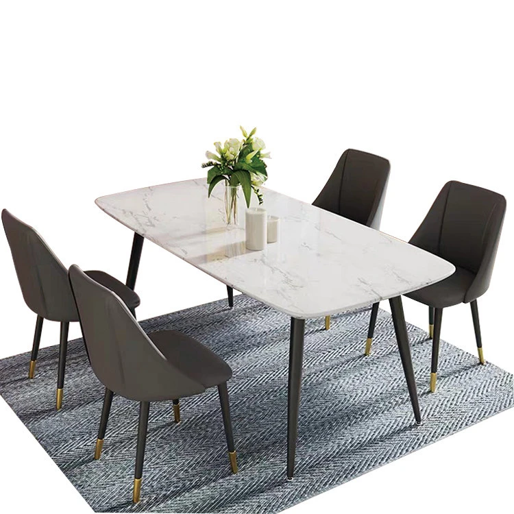 Modern marble dining room furniture table set