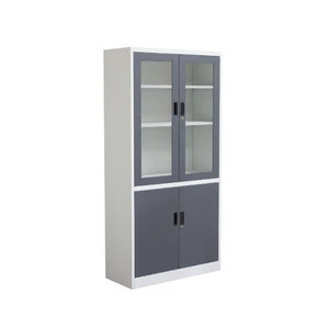Modern office furniture factory,normal key lock glass door cabinet