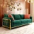 Import Modern Rose Gold Stainless Steel Luxury Sofa Sets Living Room Furniture Fabric Sofa from China