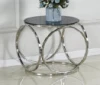 Modern table stainless steel toughened glass hotel living room coffee table