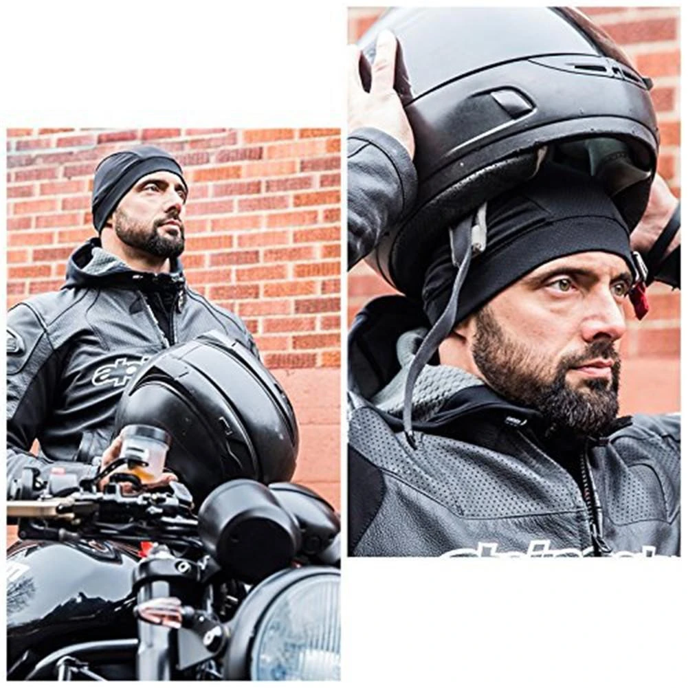 Motorcycle Helmet Inner Cap Hat Quick Dry Breathable Hat Beanie Cap For Helmet Dome Cap Moisture Wicking Winter