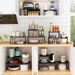 Multi Function Kitchen Shelf Cabinet Slab Under Sink Seasoning Utensil