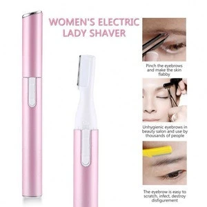 Multi Use Women&#39;s Electric Lady Shaver Legs Eyebrow Trimmer Hair Stainless Steel Blade Hair Remover Mini Beauty Eyebrow Razor