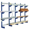 Multilayer industrial single side cantilever rack with high capacity