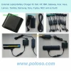 Multiple Portable charger for laptop battery and digital products with four LED lights to indicate the charge status