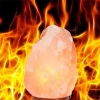 Natural Crafted Led Flicker Flame Crystal Salt Lamps Handcrafted With Good Price  Flame Salt Lamps