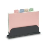 Natural Wheat Straw with PP Kitchen Silicone Plastic Cutting Board Chopping Board