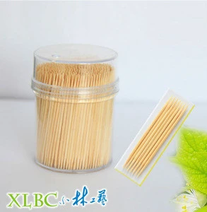 Nature 200pcs per plastic jar bamboo toothpicks