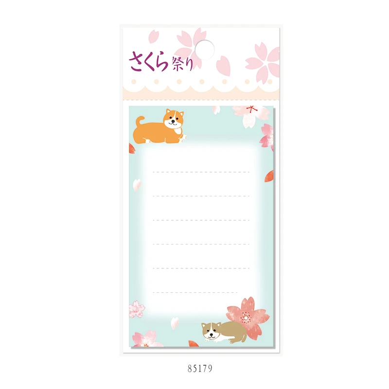 Nekoni Sticky Note Pad Memo Pad Sakura Festival Aesthetic Self-Stick Note Pads Paper Index Bookmark Hot Sale Memo Notes
