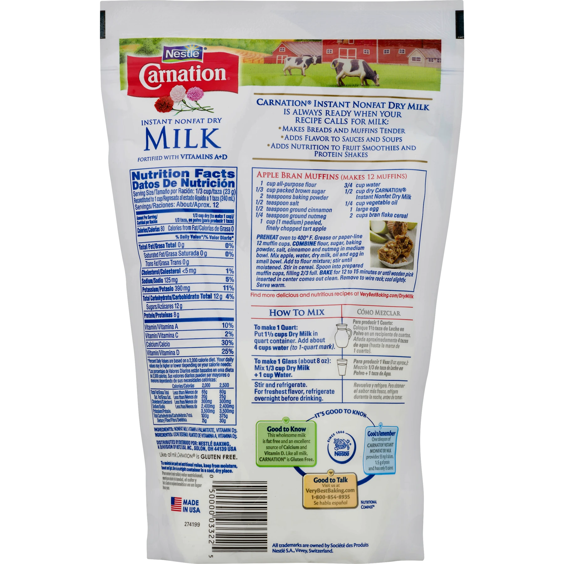 Nestle Carnation Instant Nonfat Dry Milk