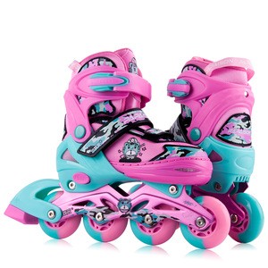 New arrival adjustable flashing wheels inline roller  skates for boys and girls
