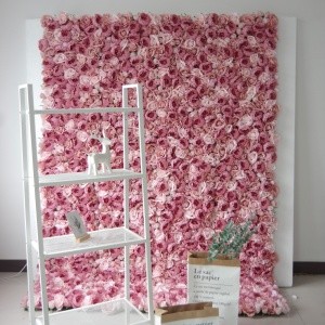 New artificial flower wall rose and peony wedding decoration backdrop