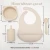 Import New Baby Born Products Easy to rinse Edible 100% Food Silicone Collapsible Baby Feeding Set Bear Bowl with Bib from China