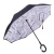 Import New design double sided custom printed logo reverse inverted upside down rian umbrella from China