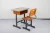 Import New design durable height adjustable school furniture classroom desk chair set from China