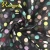 Import New Flock Dots Black Polyester Mesh Fabric For coats from China