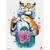 Import New flower tattoo Waterproof cat unicorn tiger sketch water transfer leg body tattoo sticker from China