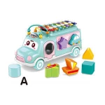 New Kid Classical Instrument Music Fun Keyboard Organ Piano Toys bus car