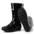 New mid-calf black womens rain boots rubber ladies PVC waterproof anti slip rain boots