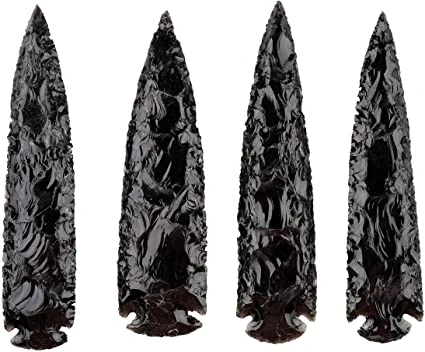 New product of 2021 black obsidian arrowheads 6 agate arrow knife blade