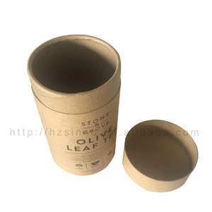 New Style Custom label Recycled Material Empty Round Chinese Tea Canister Packaging Unique design paper tea can