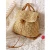 Import new style handmade crochet Backpack female beach holiday straw woven bag leisure bags women handbags ladies from China